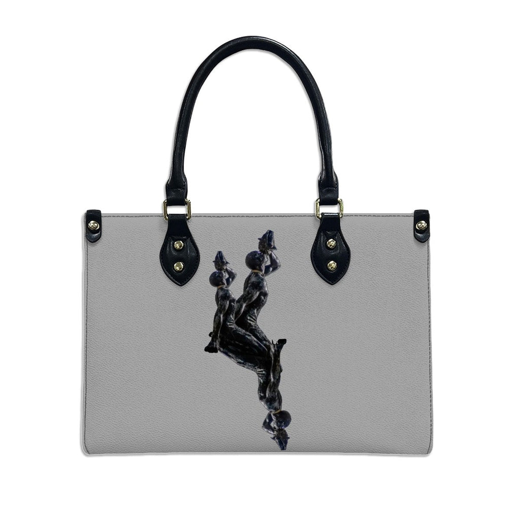 PU Tote Bag for Women Neg Marron Design V3 InervoX Logo - InervoX