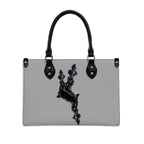 PU Tote Bag for Women Neg Marron Design V3 InervoX Logo - InervoX