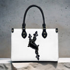 PU Tote Bag for Women Neg Marron Design V3 InervoX Logo - InervoX