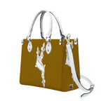 PU Tote Bag for Women Neg Marron Design V3 InervoX Logo - InervoX