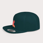 Red Neg Mawon Flat Bill Snapback Hat - Streetwear Cap - InervoX