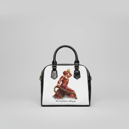 Shoulder Handbag Red Gold