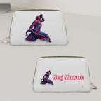 Small Leather Makeup Red - Blue petals Neg Mawon unchained - InervoX