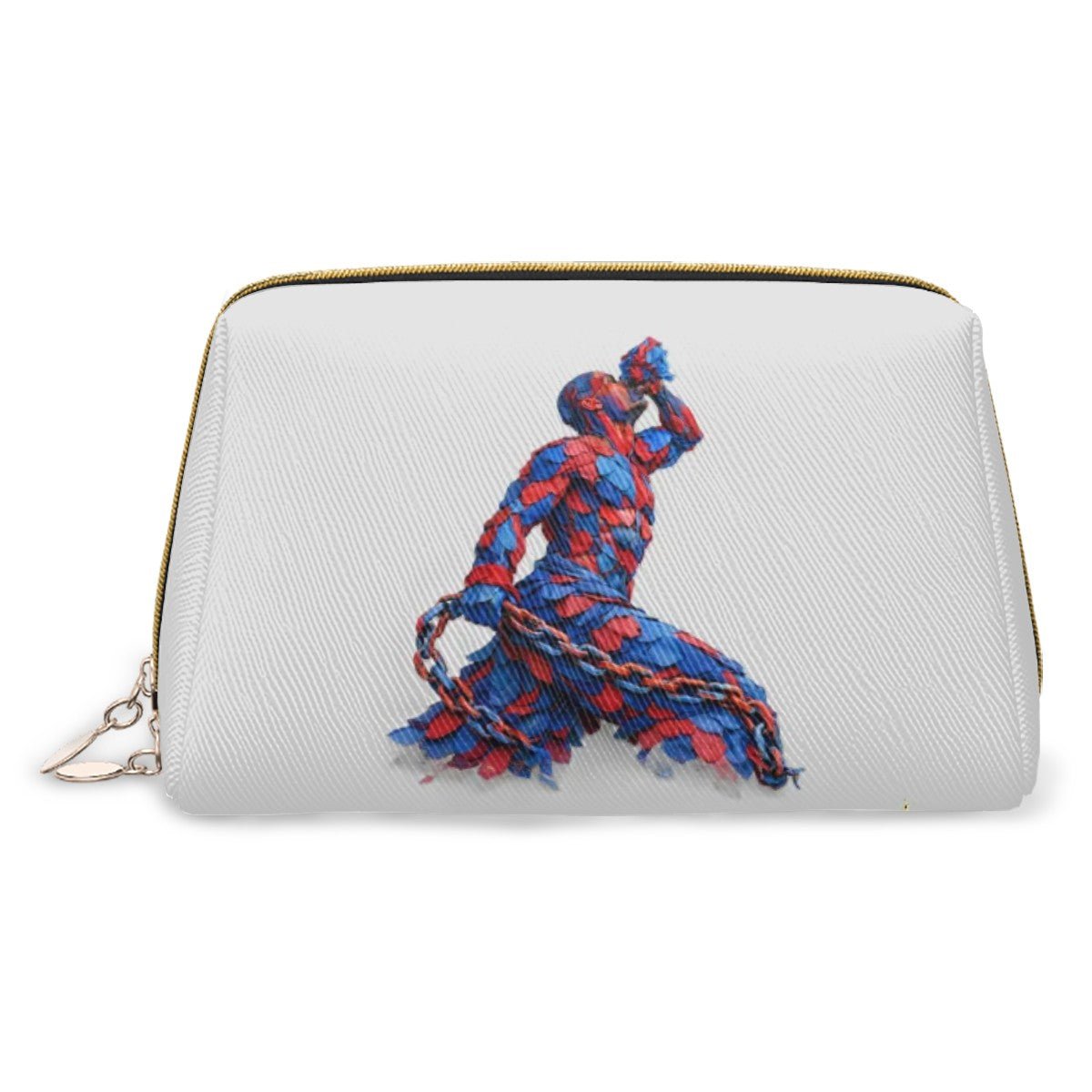 Small Leather Makeup Red - Blue petals Neg Mawon unchained - InervoX