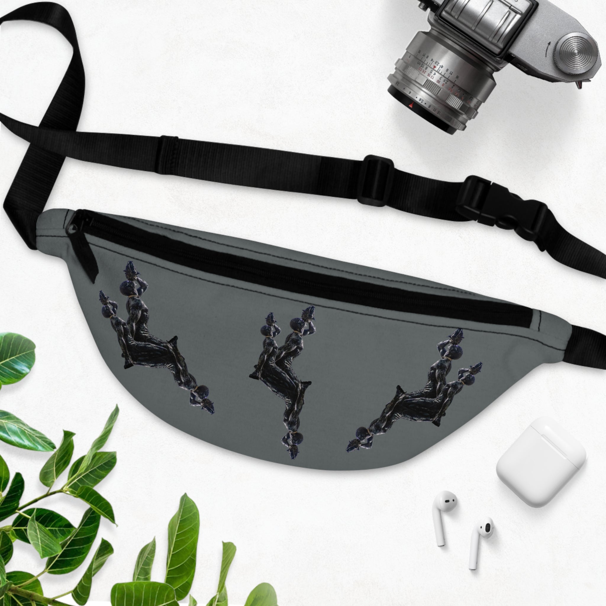 Stylish Graphic Fanny Pack – InervoX Edition Neg Marron Perfect for Festivals & Everyday Use - InervoX