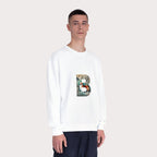 Unisex Crewneck Sweatshirt, Floral Animal Letter B Design - InervoX