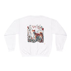 Unisex Crewneck Sweatshirt, Floral Animal Letter C Design - InervoX
