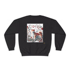 Unisex Crewneck Sweatshirt, Floral Animal Letter C Design - InervoX