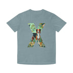 Unisex Faded Cotton T-Shirt, Floral Pets Design - InervoX