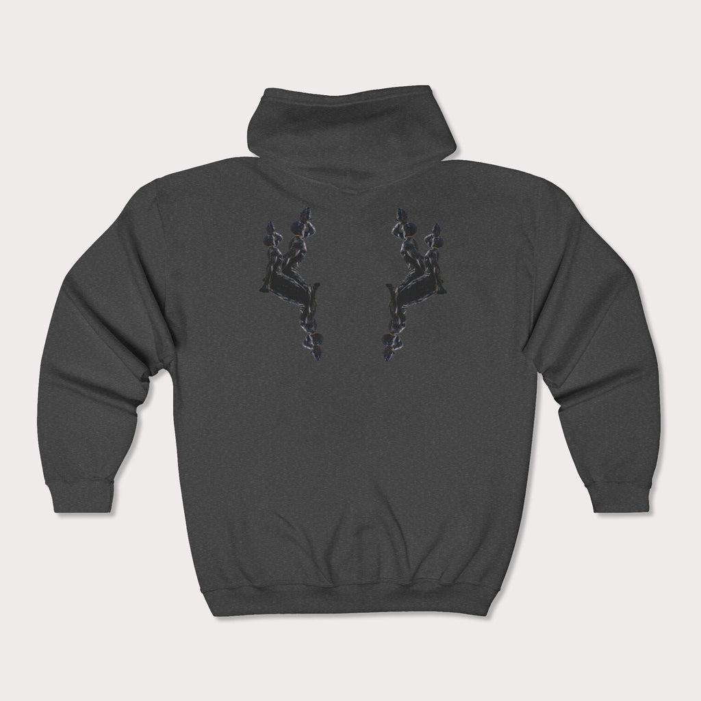 Unisex Graphic Grey Hoodie – Neg Mawon Design | Premium Streetwear Essential - InervoX