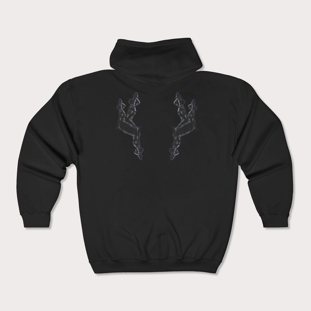Unisex Graphic Grey Hoodie – Neg Mawon Design | Premium Streetwear Essential - InervoX