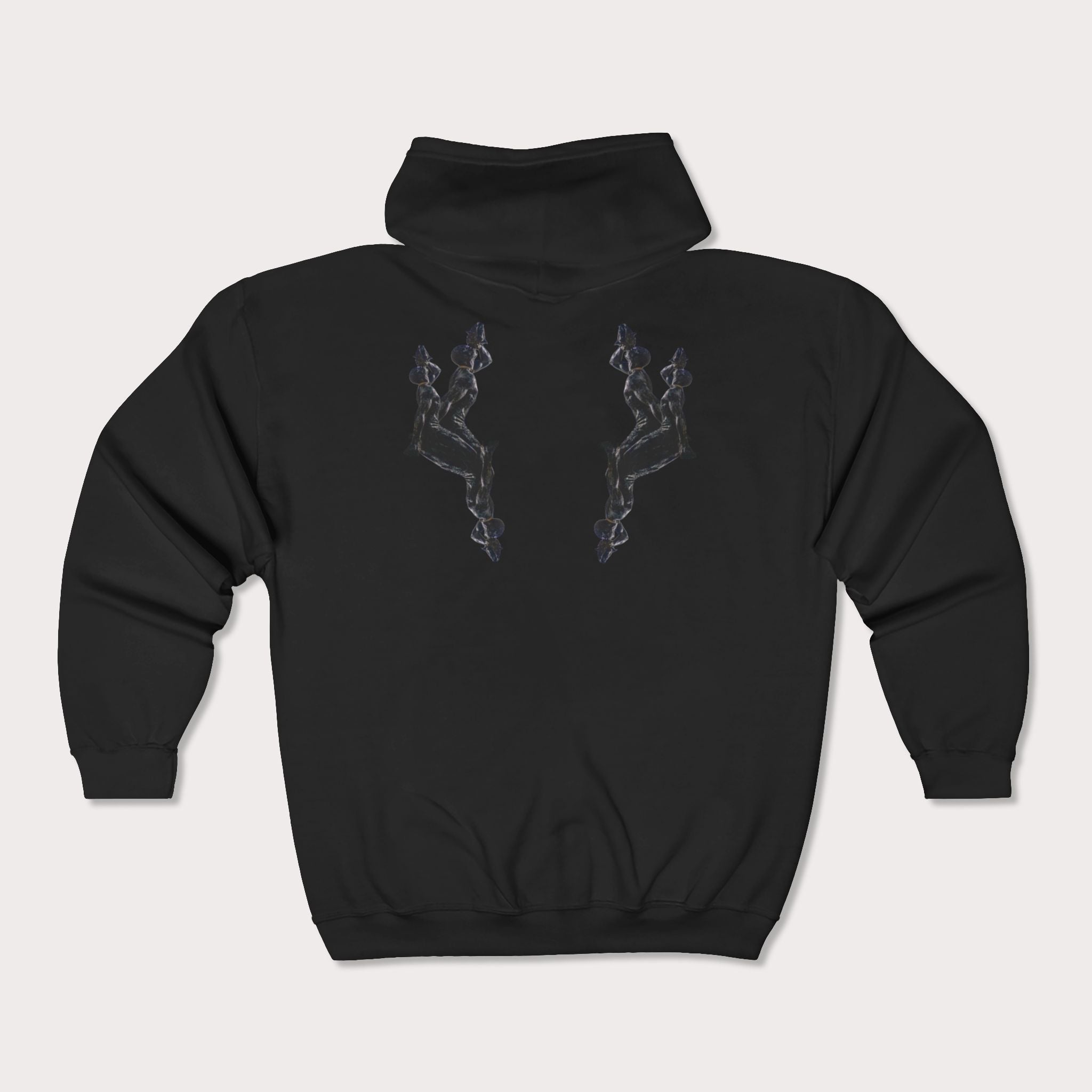 Unisex Graphic Grey Hoodie – Neg Mawon Design | Premium Streetwear Essential - InervoX