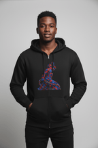 Unisex Graphic Hoodie – Neg Mawon Bleu and Red Design - InervoX
