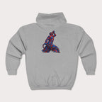 Unisex Graphic Hoodie – Neg Mawon Bleu and Red Design - InervoX