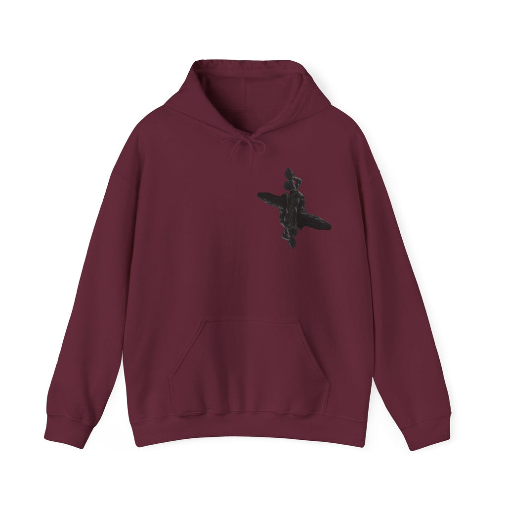 Unisex Heavy Blend™ Hooded Sweatshirt - InervoX Edition Upside Down Neg Marron - InervoX