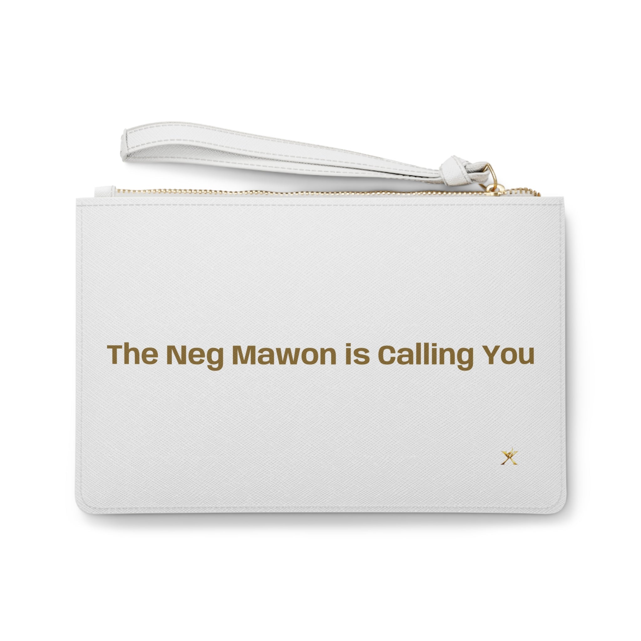 Women's Faux Leather Wristlet Neg Mawon - White Clutch | Premium Evening Bag - InervoX