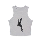 Women's Micro-Rib Racer Tank, InervoX Neg Marron Edition 1 - InervoX
