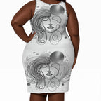 Women's Plus Size Sleeveless Dress Free Spirit - InervoX