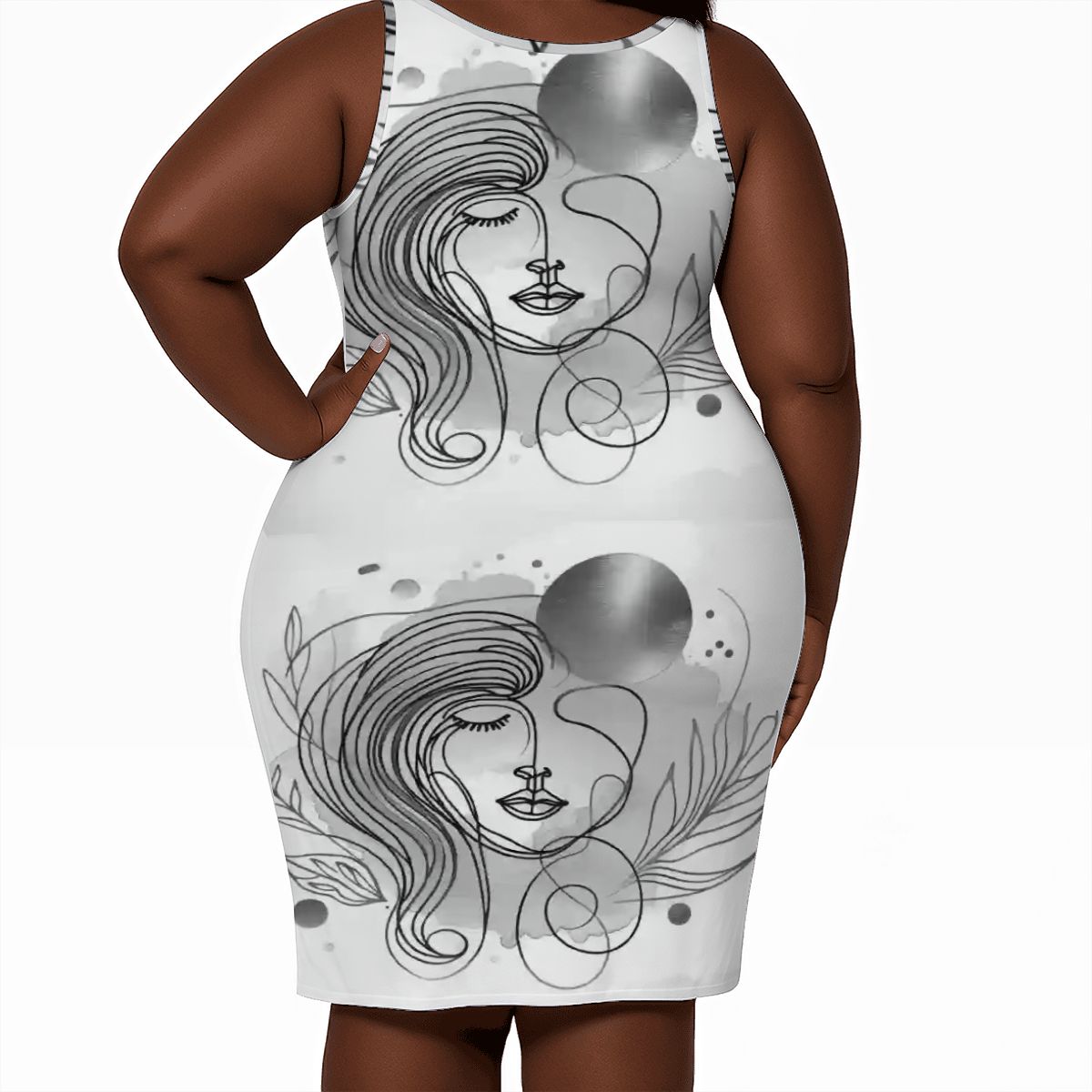 Women's Plus Size Sleeveless Dress Free Spirit - InervoX