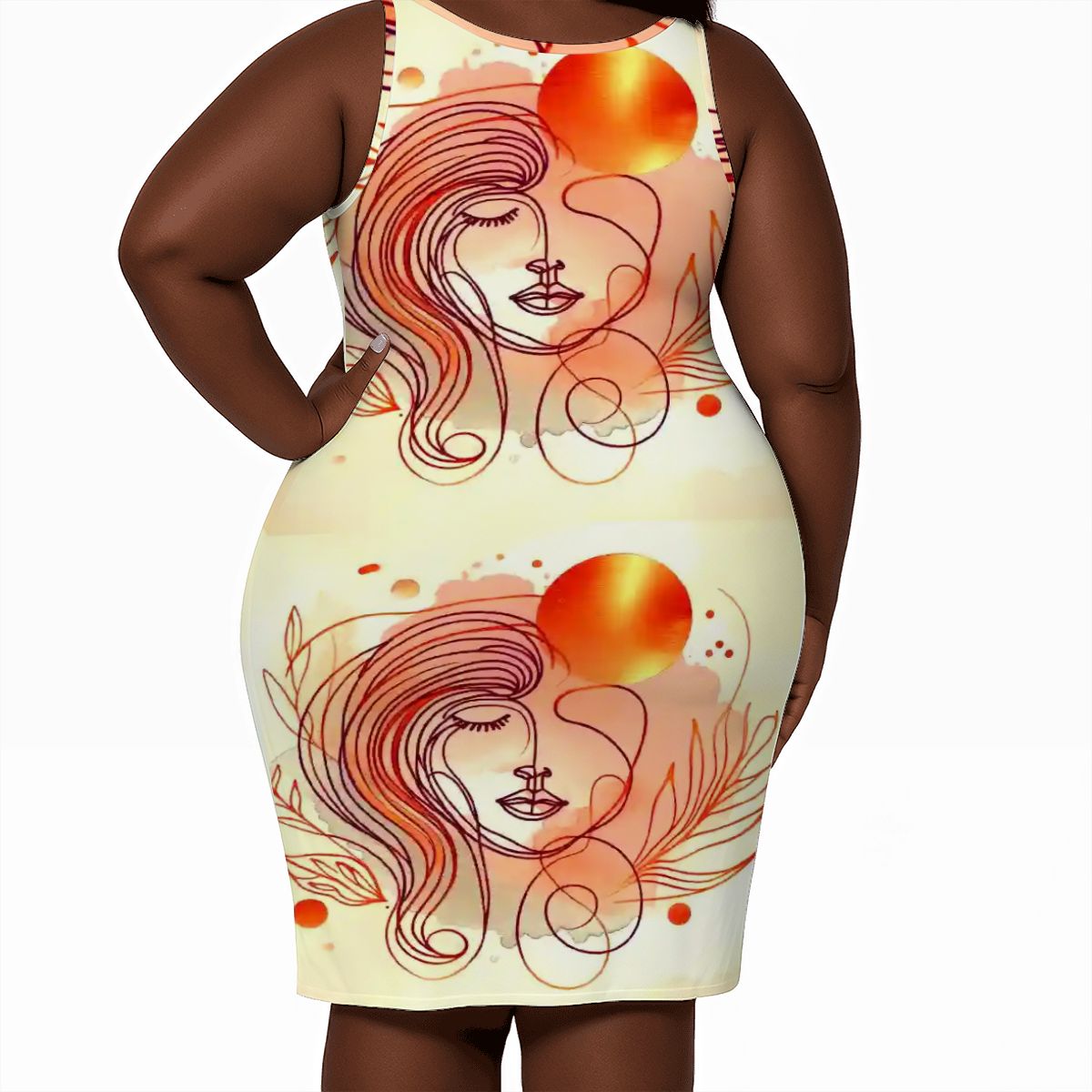 Women's Plus Size Sleeveless Dress Free Spirit - InervoX