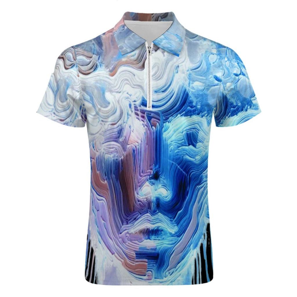 Zip Polo Shirts for Men Slim Fit - InervoX Young boy vision - InervoX