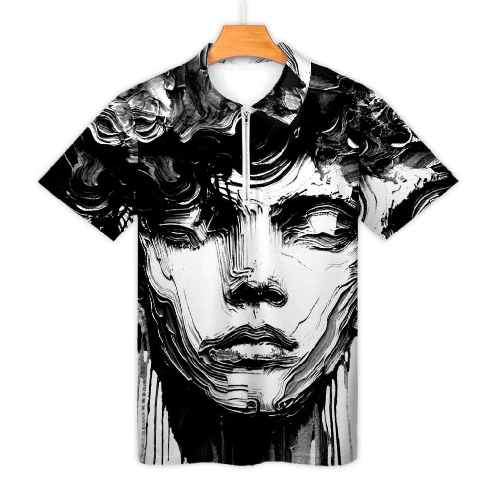 Zip Polo Shirts for Men Slim Fit - InervoX Young boy vision - InervoX