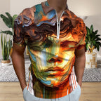 Zip Polo Shirts for Men Slim Fit - InervoX Young boy vision - InervoX