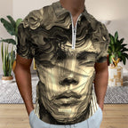 Zip Polo Shirts for Men Slim Fit - InervoX Young boy vision - InervoX