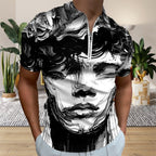 Zip Polo Shirts for Men Slim Fit - InervoX Young boy vision - InervoX